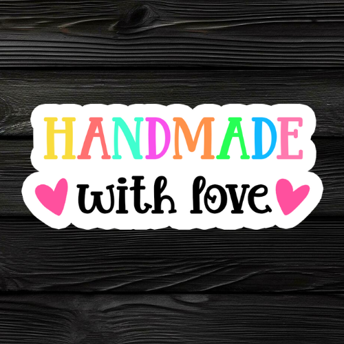 Handmade With Love Stickers