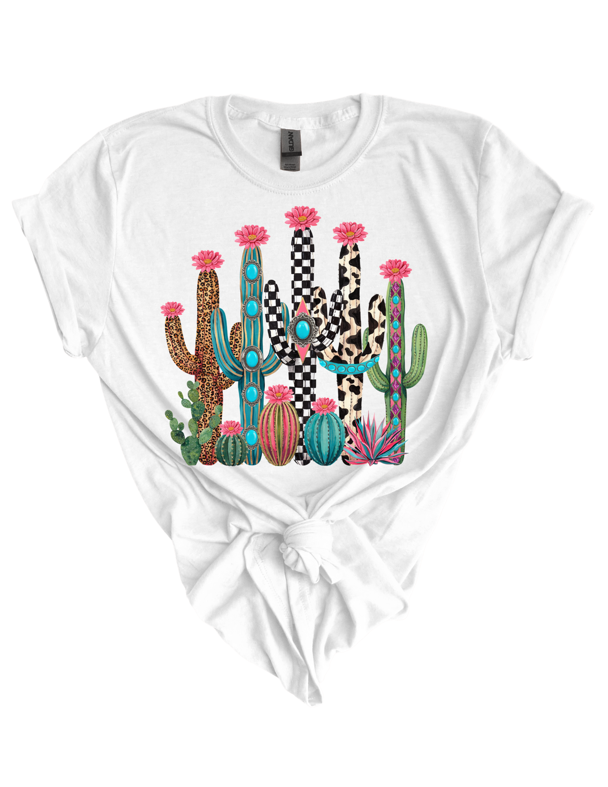 Colorful Cactus HTV Transfer