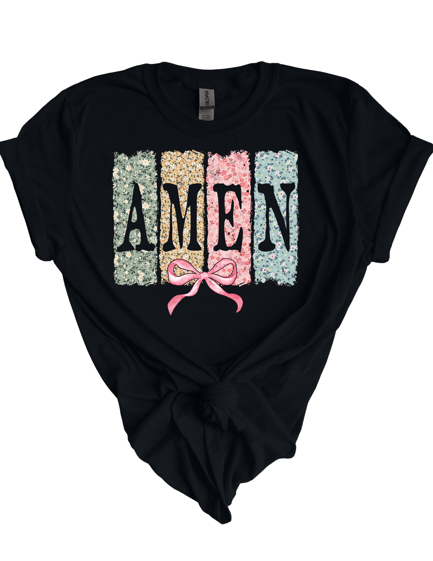 Floral AMEN HTV Transfer