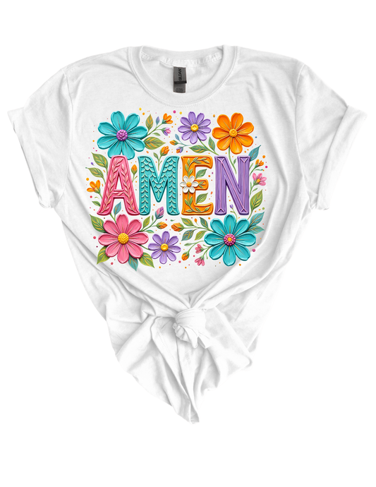 Amen Faux Painted HTV Transfer