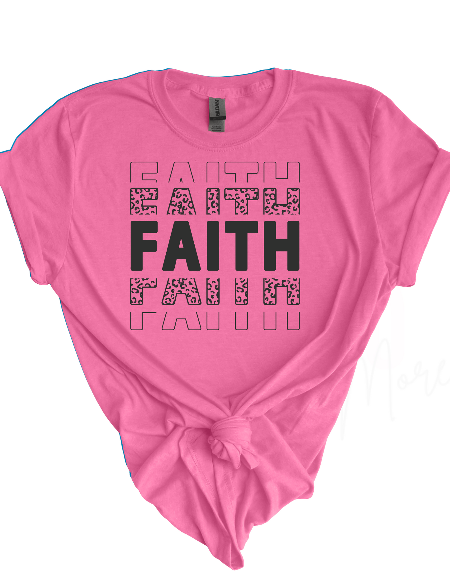 Faith Leopard Print HTV Transfer