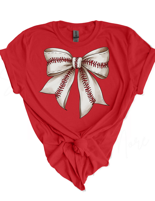 Coquette Baseball Bow HTV Transfer