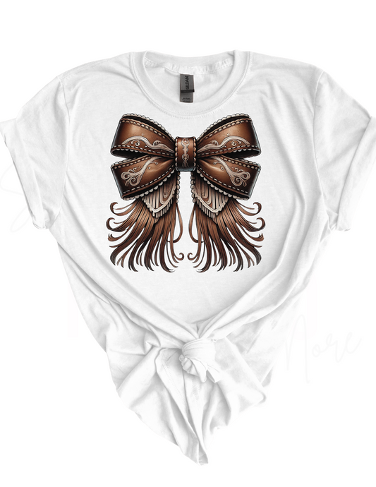 Coquette Western Bow HTV Transfer